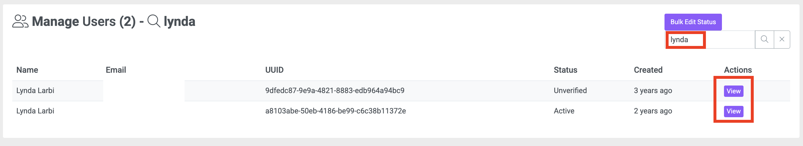 Search Users