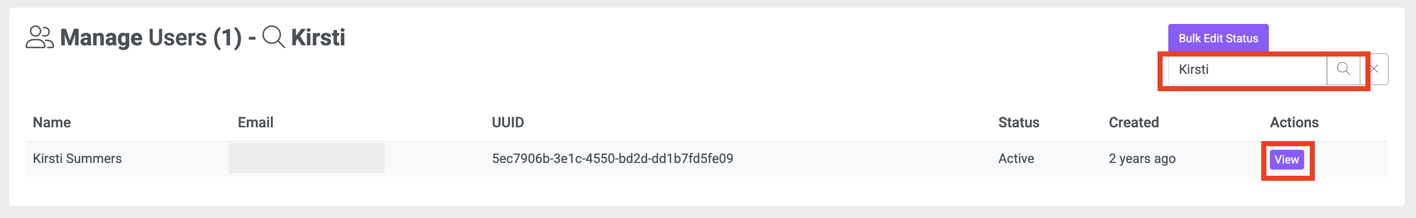 Search User
