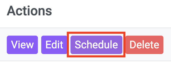 Schedule Report