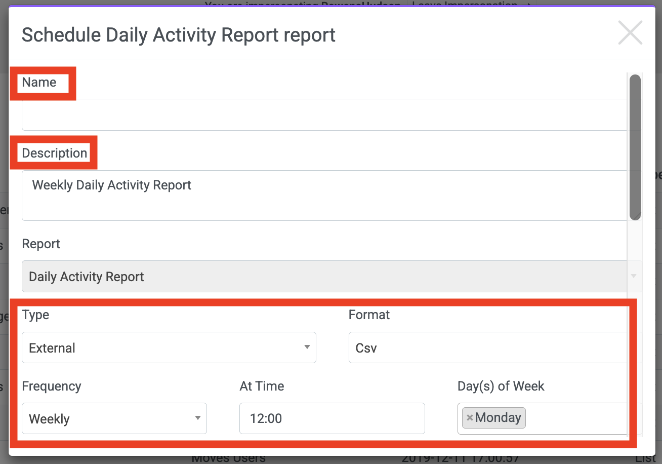 Schedule Report 2