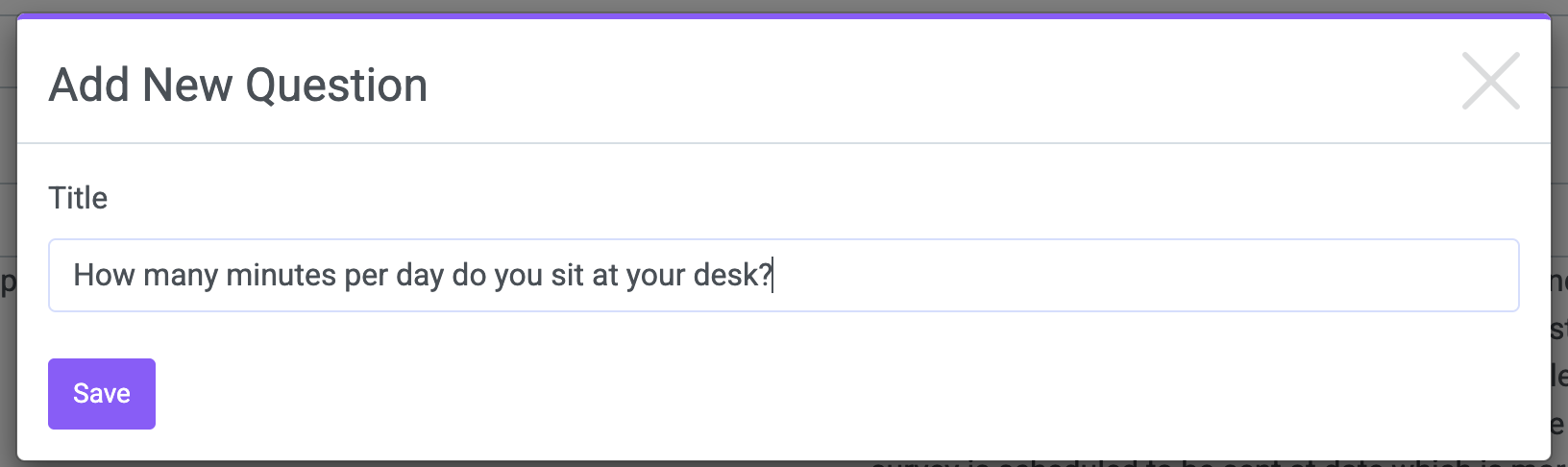 Survey Question