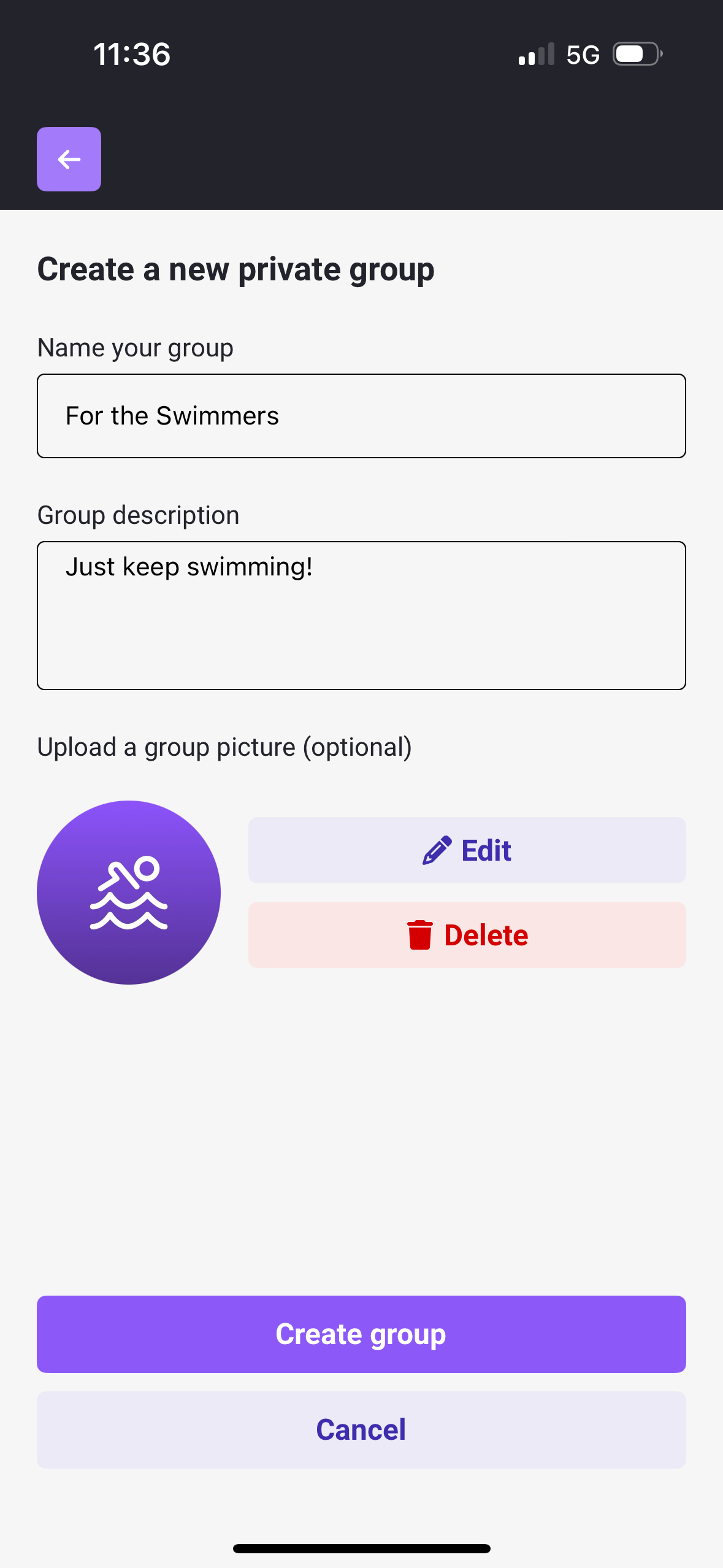 Create Private Group