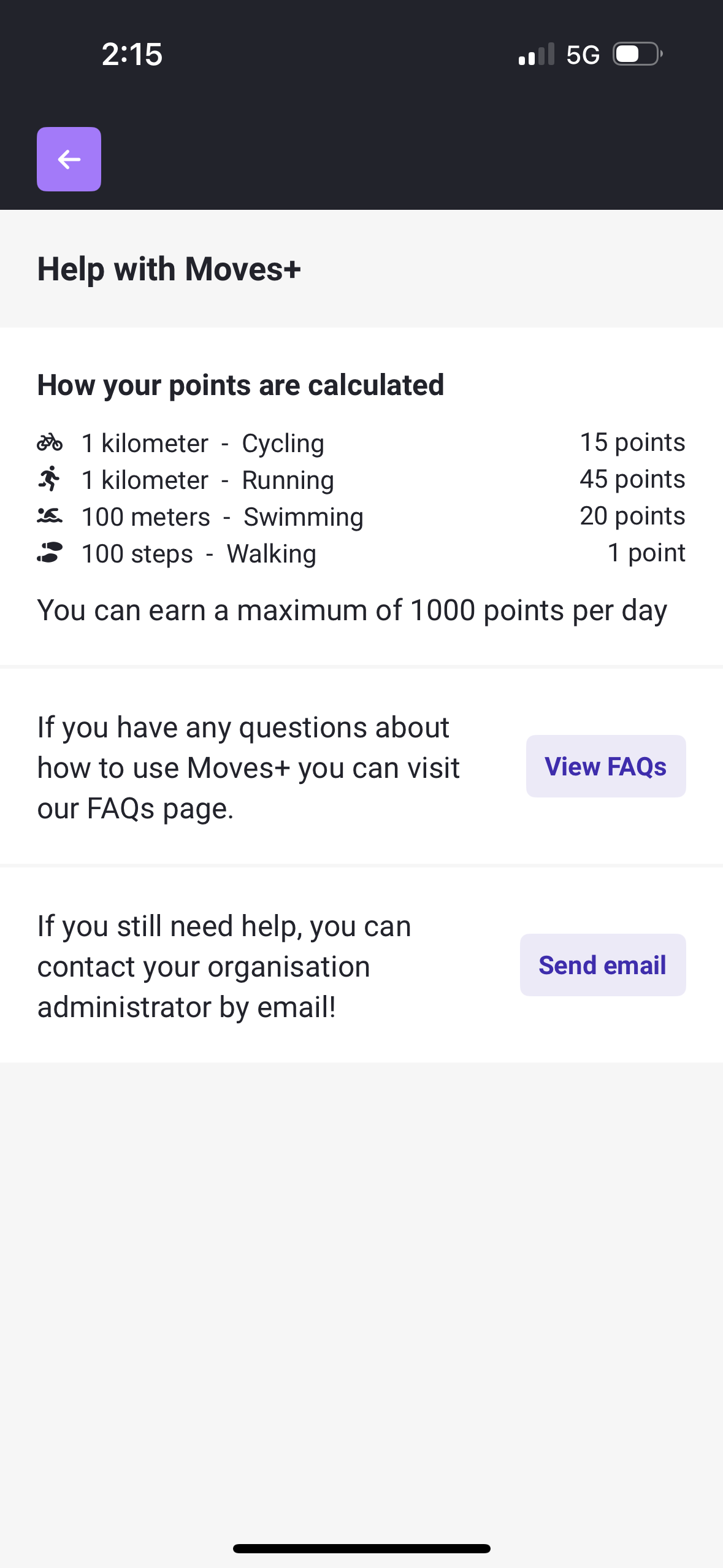 points conversion