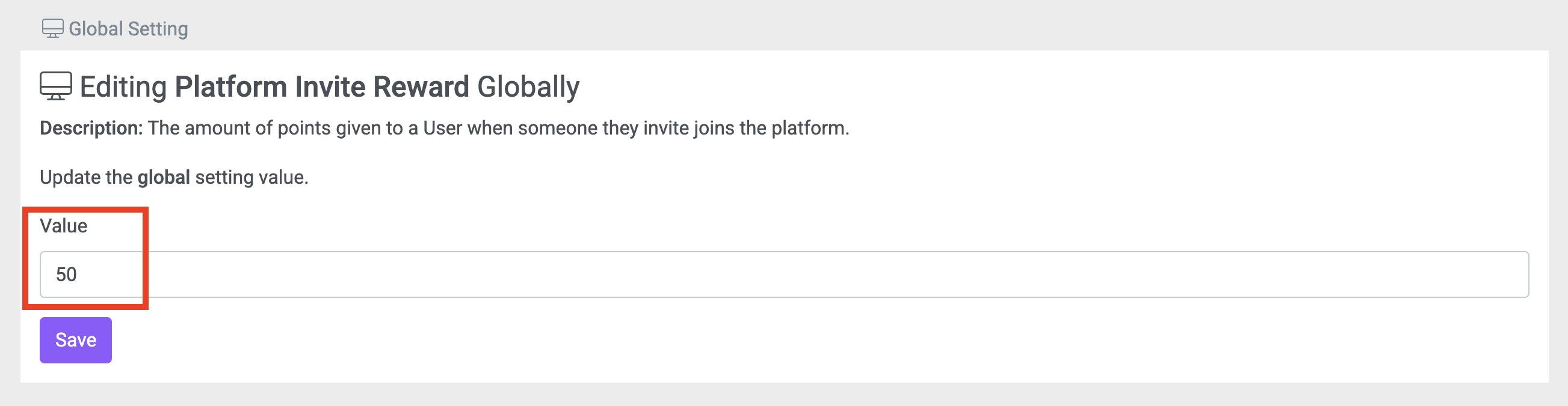Invite Reward Points