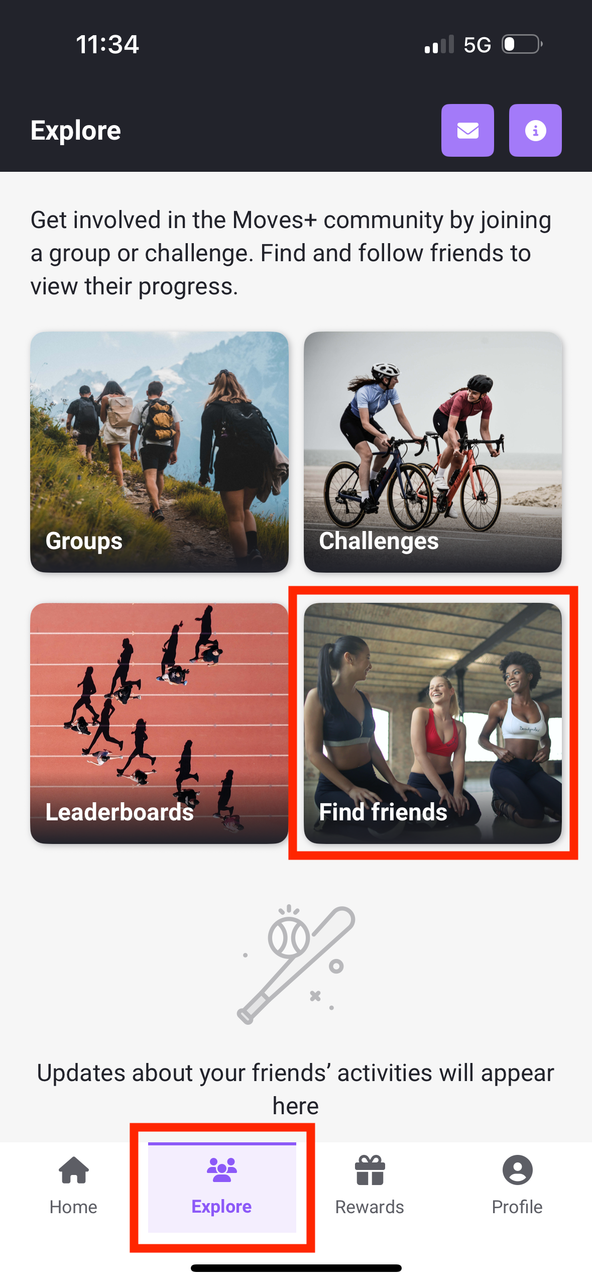 Explore Find Friends