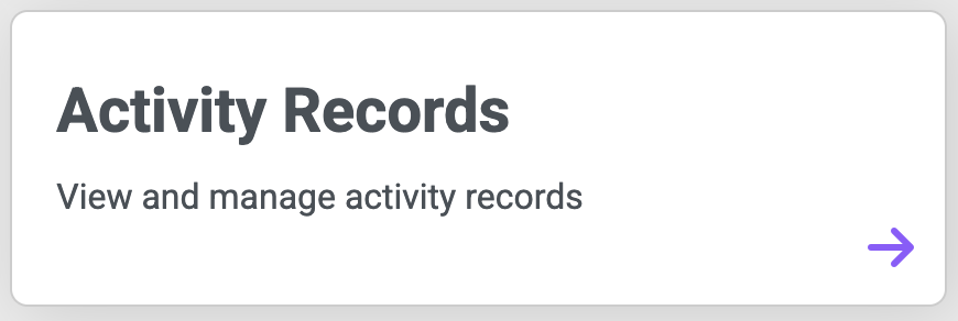 Activity Records