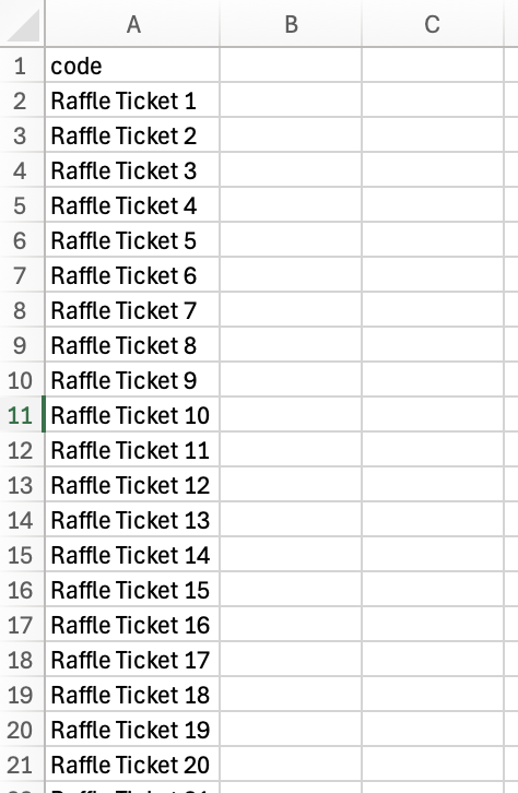 Moves Raffle Ticket Codes